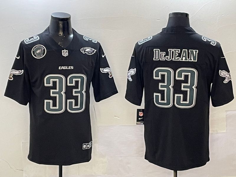 Men Philadelphia Eagles #33 DeJean Black Fashion 2025 Nike Limited NFL Jersey style 4->philadelphia eagles->NFL Jersey